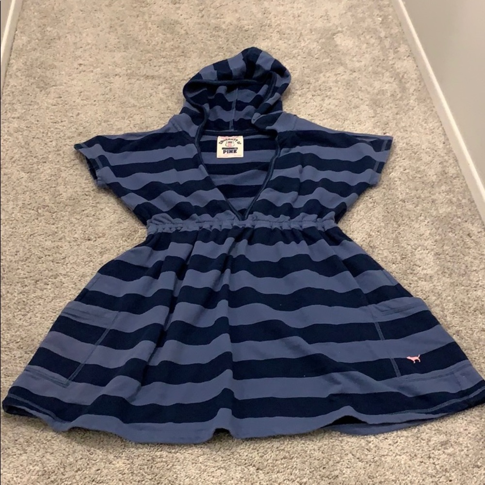 3/$20 PINK French terry swim cover size medium